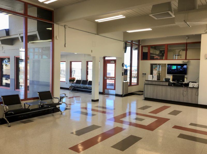 Airport terminal interior